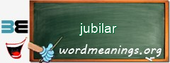 WordMeaning blackboard for jubilar